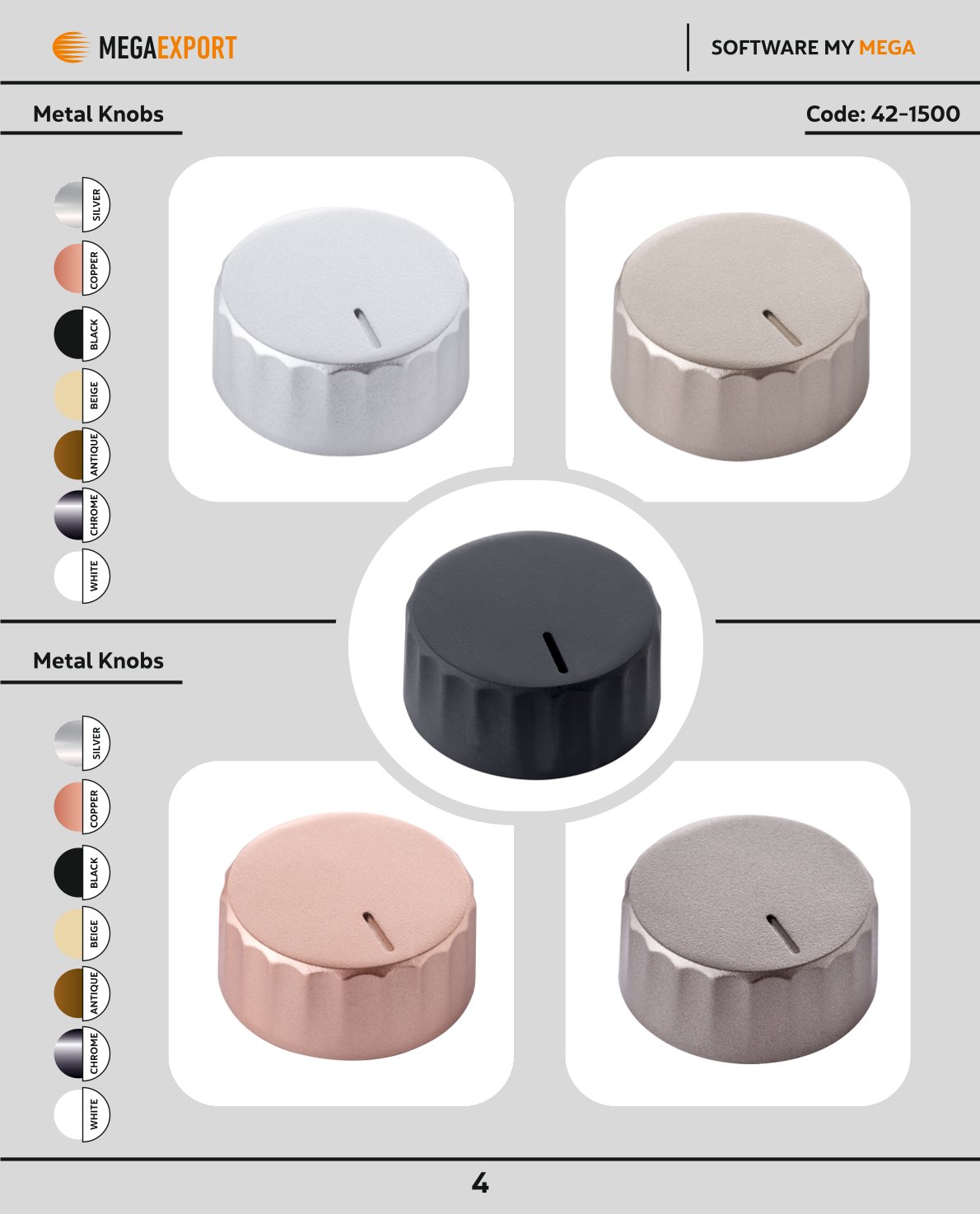 Metal Ocak ve Fırın Düğmeleri